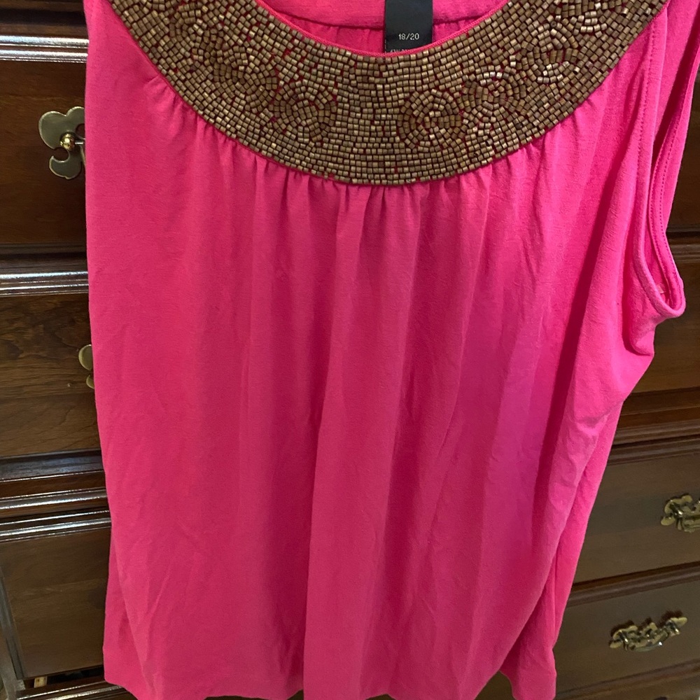 Lane Bryant Fuchsia top/tank